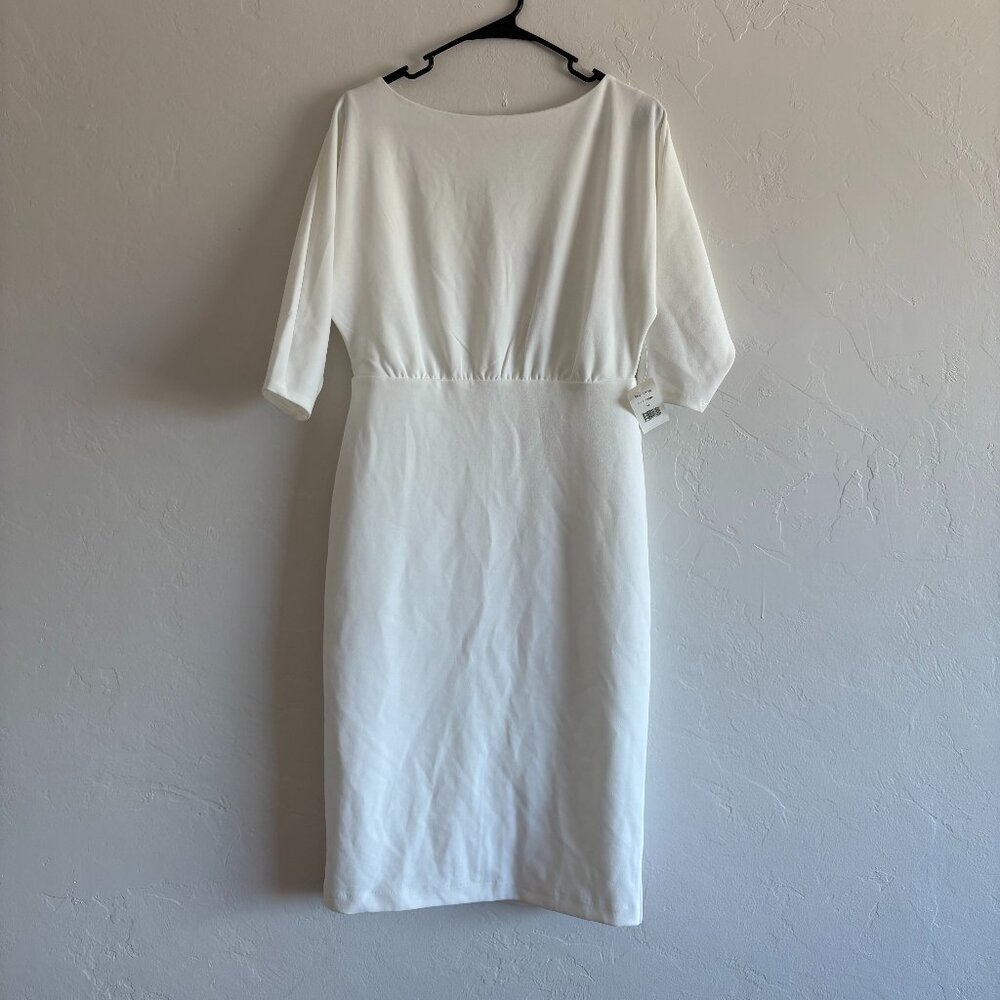Alexia Admor White Sheath Dress Size M